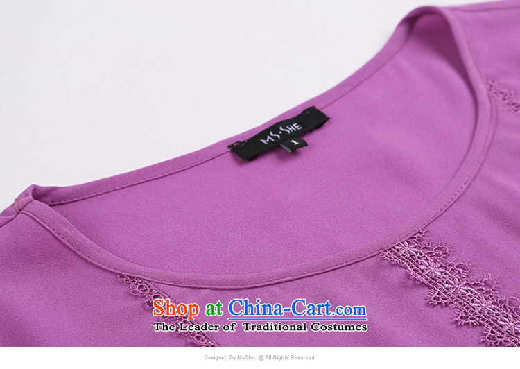 To increase the number msshe women 2015 new autumn replacing thick mm chiffon lace up long-sleeved shirt 2552 purple 5XL picture, prices, brand platters! The elections are supplied in the national character of distribution, so action, buy now enjoy more preferential! As soon as possible.