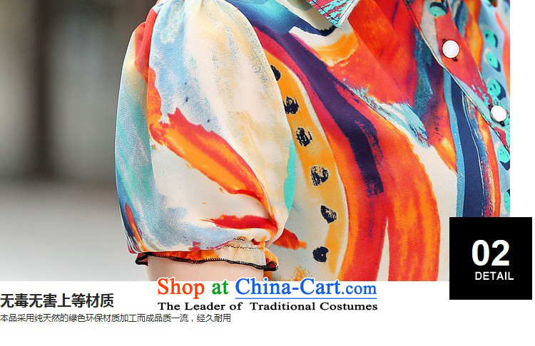 El-ju Yee Nga 2015 Summer thick, Hin thin large short-sleeved blouses chiffon shirt YZ5365 ORANGE XXL picture, prices, brand platters! The elections are supplied in the national character of distribution, so action, buy now enjoy more preferential! As soon as possible.