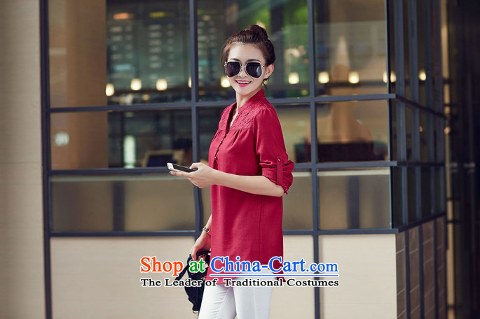 El-ju 2015 Autumn Yee Nga new high-code in the women's long thick sister to increase video thin shirt XXXL chestnut horses pictures, YZ5368 price, brand platters! The elections are supplied in the national character of distribution, so action, buy now enjoy more preferential! As soon as possible.