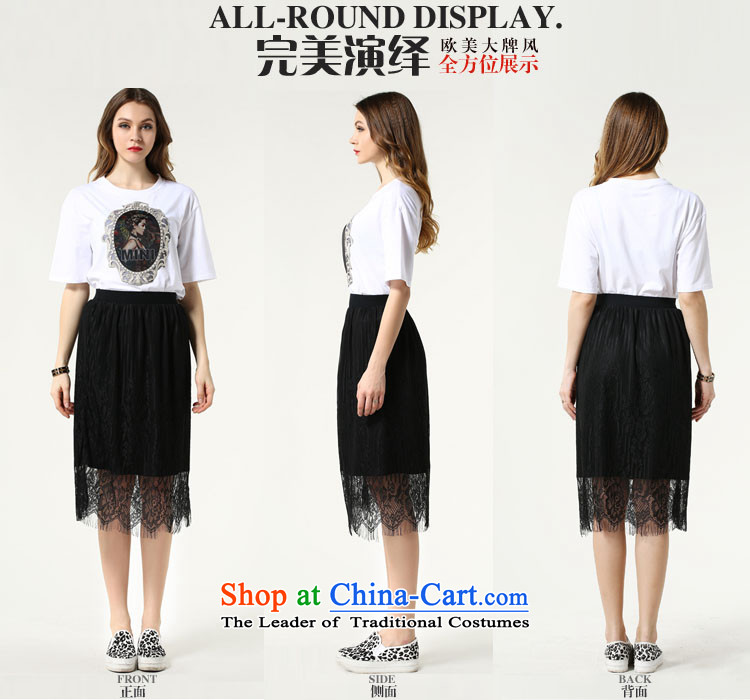 The Ni dream western lace body skirt to increase women's code 200 catties 2015 Summer new fat mm sleek and hem package and more black XXL pictures, s1512 price, brand platters! The elections are supplied in the national character of distribution, so action, buy now enjoy more preferential! As soon as possible.