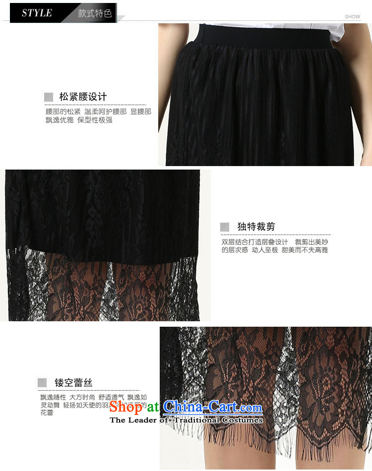 The Ni dream western lace body skirt to increase women's code 200 catties 2015 Summer new fat mm sleek and hem package and more black XXL pictures, s1512 price, brand platters! The elections are supplied in the national character of distribution, so action, buy now enjoy more preferential! As soon as possible.