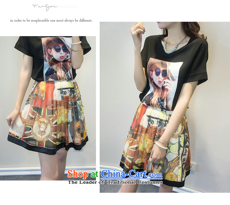 The first declared as thick mm to increase female Korean version of code for summer new stylish two kits loose T-shirt t-shirt + upper body 7319# skirt around 922.747 paras. 135-145 2XL Photo, prices, brand platters! The elections are supplied in the national character of distribution, so action, buy now enjoy more preferential! As soon as possible.