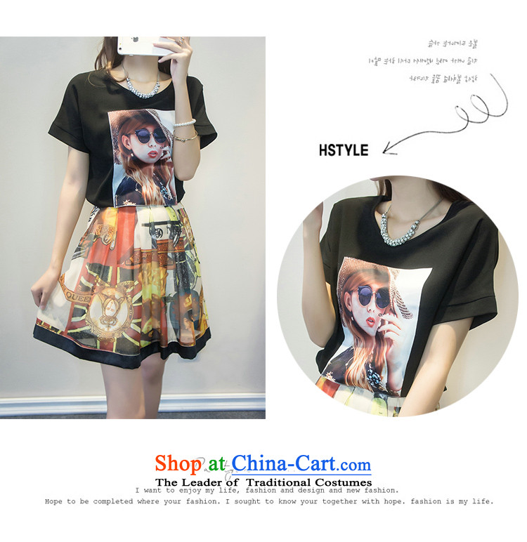 The first declared as thick mm to increase female Korean version of code for summer new stylish two kits loose T-shirt t-shirt + upper body 7319# skirt around 922.747 paras. 135-145 2XL Photo, prices, brand platters! The elections are supplied in the national character of distribution, so action, buy now enjoy more preferential! As soon as possible.