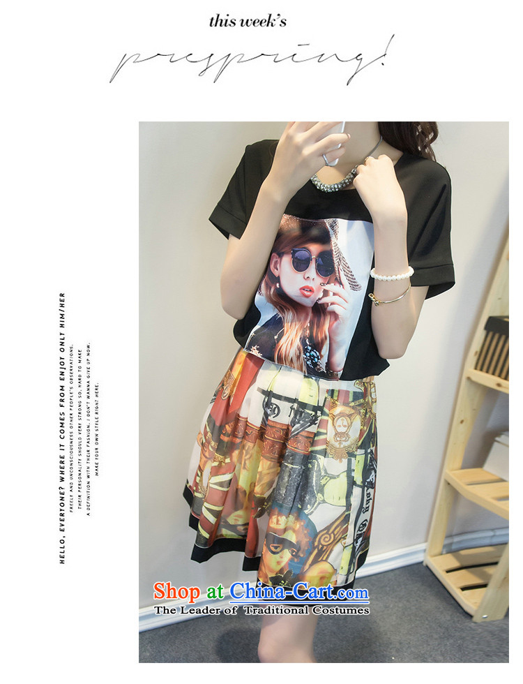 The first declared as thick mm to increase female Korean version of code for summer new stylish two kits loose T-shirt t-shirt + upper body 7319# skirt around 922.747 paras. 135-145 2XL Photo, prices, brand platters! The elections are supplied in the national character of distribution, so action, buy now enjoy more preferential! As soon as possible.