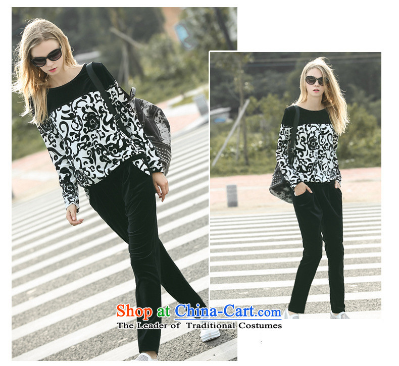  Large ZORMO female autumn and winter to xl Sports & Leisure package velvet sweater pants trousers + 2 piece black XXL 130-145 catty picture, prices, brand platters! The elections are supplied in the national character of distribution, so action, buy now enjoy more preferential! As soon as possible.