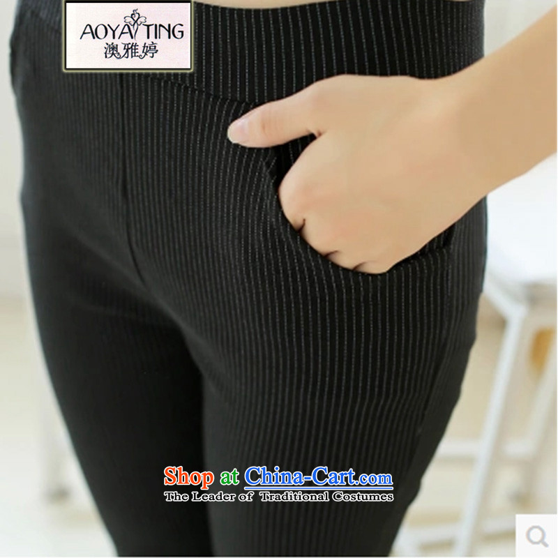 O Ya-ting 2015 new to xl forming the trousers female thick mm summer thin black and white pants pencil graphics streaked 4XL recommends that you, O Jacob 160-180-ting (aoyating) , , , shopping on the Internet