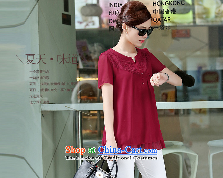 For the people of the new 2015 Summer Doi Korean version of large numbers of ladies short-sleeved shirt women chiffon fat mm female small blue T-shirt XL Photo, prices, brand platters! The elections are supplied in the national character of distribution, so action, buy now enjoy more preferential! As soon as possible.