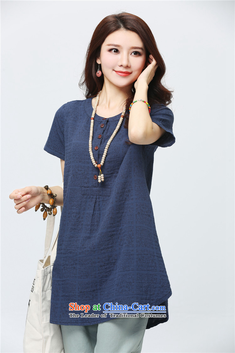 The new summer 2015 DAZZTAR larger female short-sleeved shirt Korea linen version loose cotton linen tunic CS0060 female RED M picture, prices, brand platters! The elections are supplied in the national character of distribution, so action, buy now enjoy more preferential! As soon as possible.