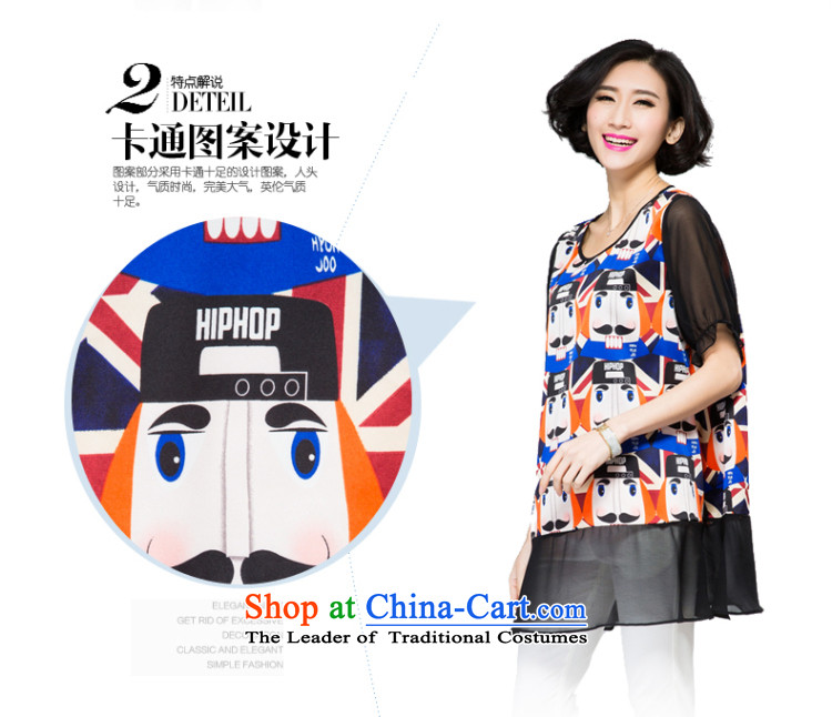 The Eternal-soo to xl t-shirts thick sister 2015 Summer new product expertise, Hin thick mm thin, long stylish cartoon stamp loose T-shirt Black XL Photo, prices, brand platters! The elections are supplied in the national character of distribution, so action, buy now enjoy more preferential! As soon as possible.