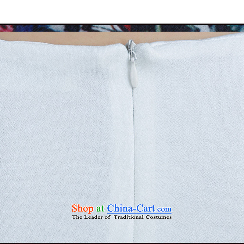 Replace Ting zhuangting2015 summer the new Europe and the large number of ladies loose video thin stretch short-sleeved dress 60303 White XL, replacing Ting (zhuangting) , , , shopping on the Internet