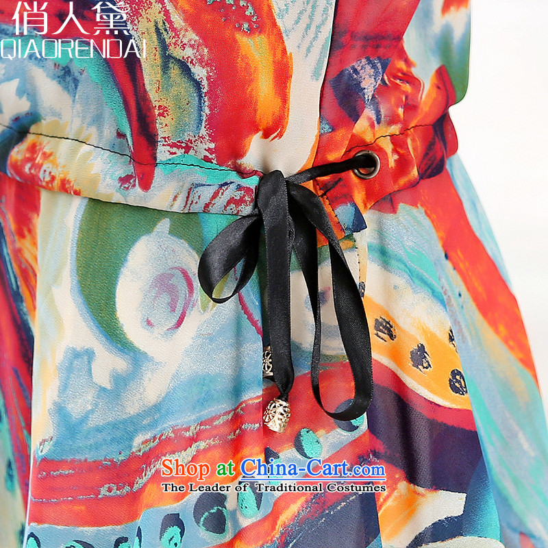 For the people by 2015 Summer Doi new ladies casual and large stylish decoration with suction chiffon shirt , L, is of Orange Doi (QIAORENDAI) , , , shopping on the Internet