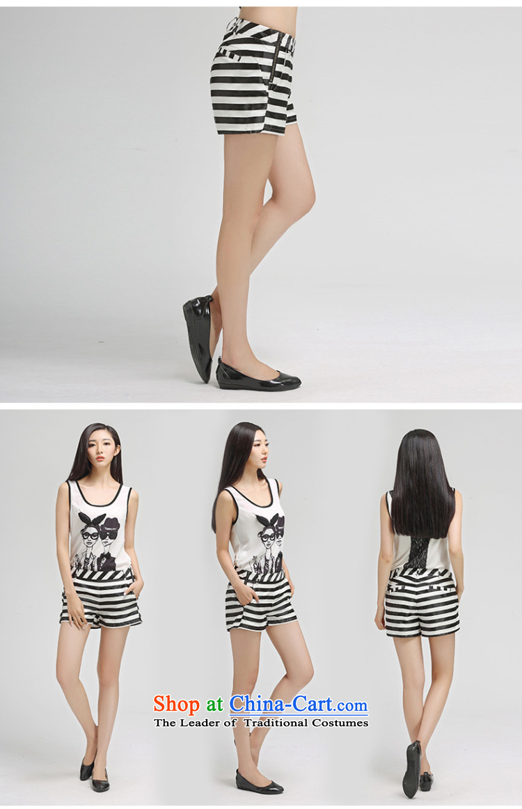 The representative of the water spring outfits 2015 Korean version of large numbers of ladies casual mm thick banding Top Loin of black and white shorts S15CT4882 XL Photo, prices, brand platters! The elections are supplied in the national character of distribution, so action, buy now enjoy more preferential! As soon as possible.