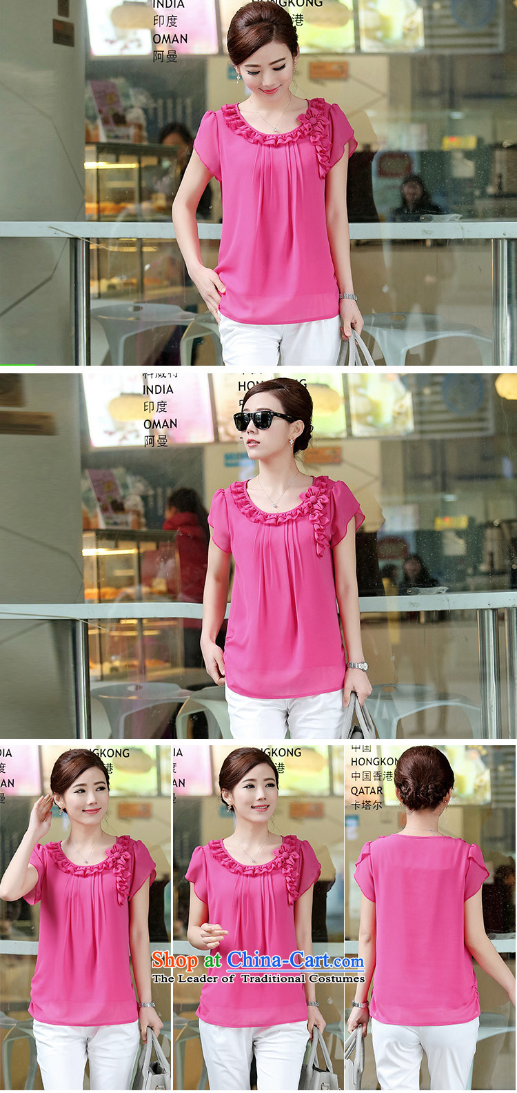 For the people by 2015 a new summer of Estee Lauder Korea version for thick MM coat lace short-sleeved shirt larger chiffon female blue XL Photo, prices, brand platters! The elections are supplied in the national character of distribution, so action, buy now enjoy more preferential! As soon as possible.
