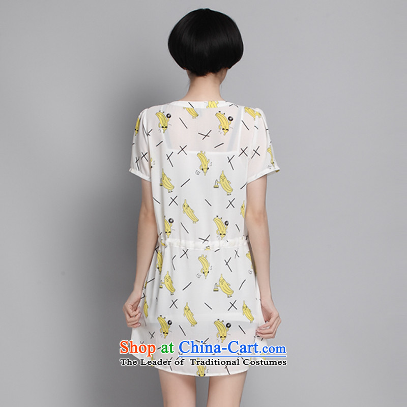 Overgrown Tomb economy honey population by 2015 Summer new to increase women's code thick MM stylish cotton printed dresses 2884 picture color large code 4XL 175 around 922.747, Overgrown Tomb Economy (MENTIMISI honey) , , , shopping on the Internet