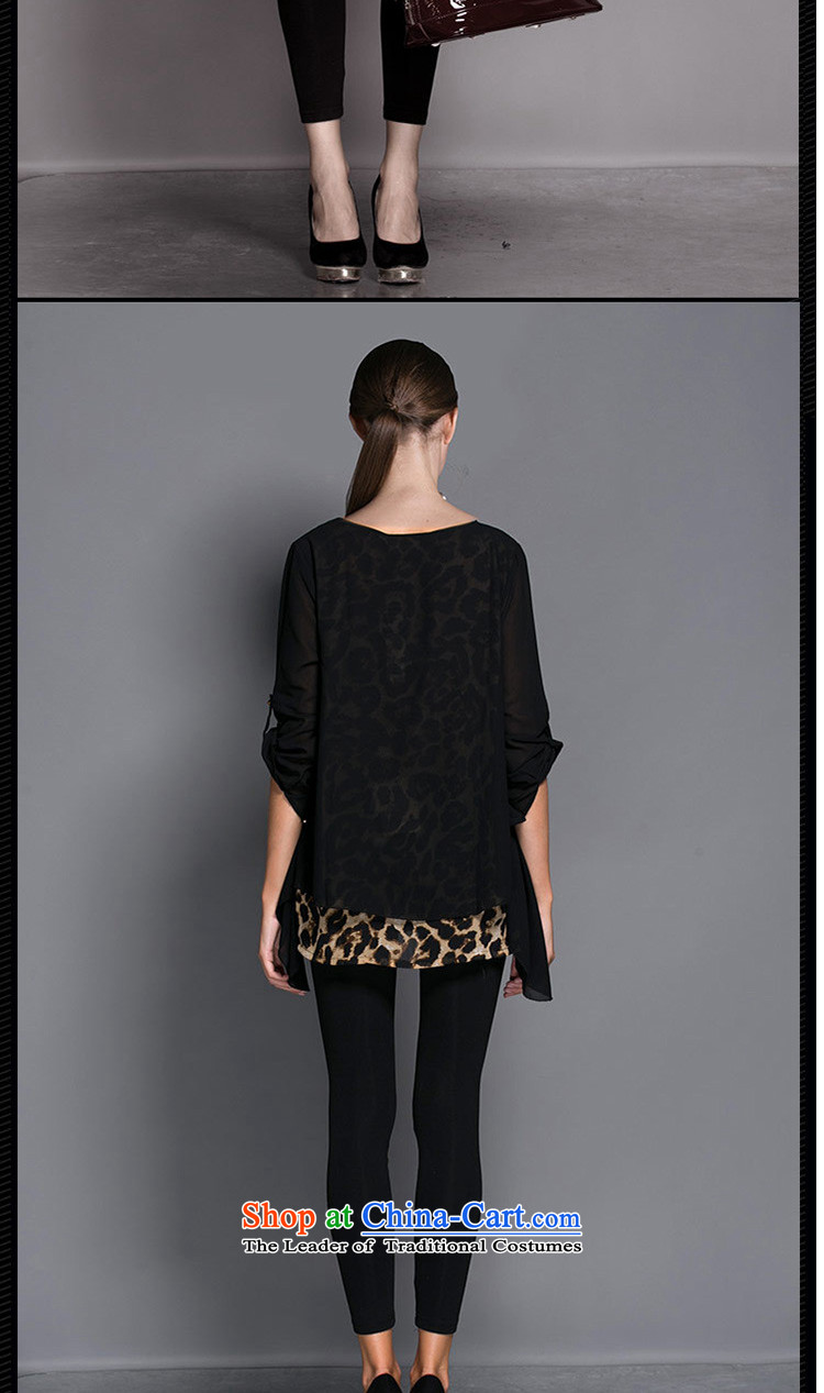 The lymalon lehmann thick, Hin thin 2015 Autumn replacing the new Europe and the large number of ladies fashion leopard leave two T-shirts are 0045 Black XL Photo, prices, brand platters! The elections are supplied in the national character of distribution, so action, buy now enjoy more preferential! As soon as possible.