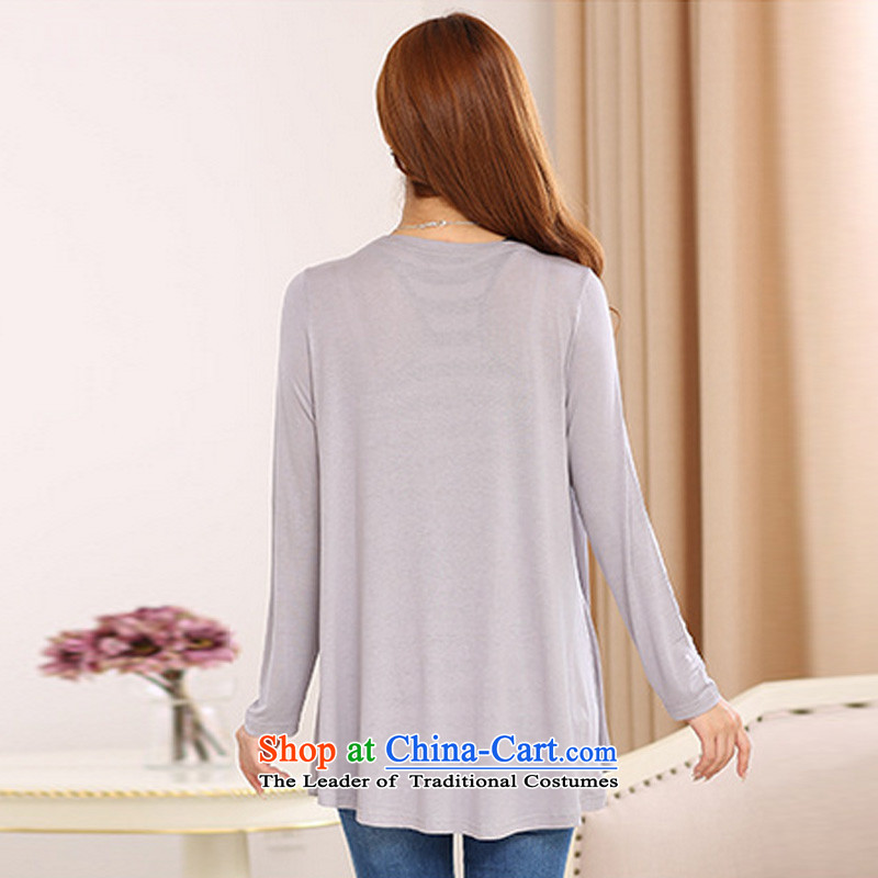 Athena Chu Load Isabel new graphics thin xl female Cardigan Knitted Shirt is simple and stylish in Ms. long mantle air-conditioning sunscreen wear T-shirt 1121  recommendations 170-185 5XL( gray catty, Athena Isabel (yisabell) , , , shopping on the Intern