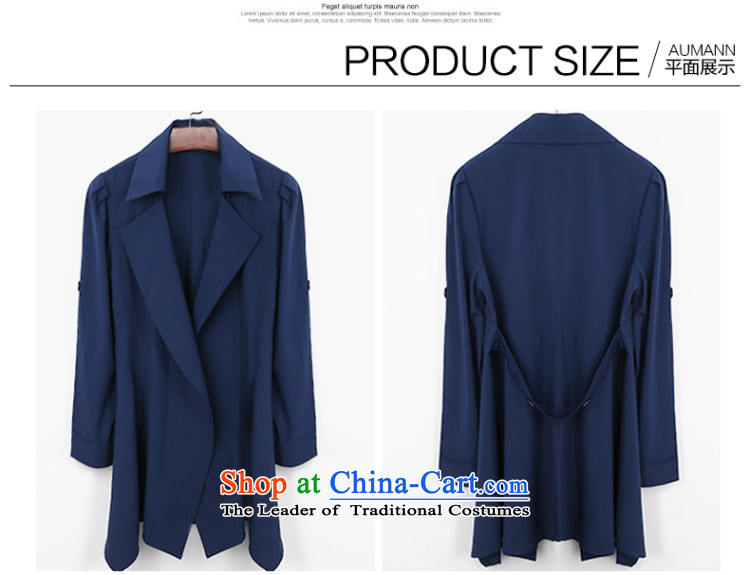 Athena Chu, Isabel 2015 to increase the number of women with thick MM windbreaker wild temperament lapel video in thin long Wind Jacket Sau San Cardigan 1122 Black 4XL( recommendations 160-175 catty) Picture, prices, brand platters! The elections are supplied in the national character of distribution, so action, buy now enjoy more preferential! As soon as possible.