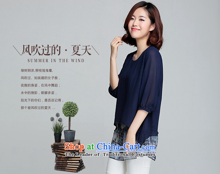The 2015 summer of sin also new short-sleeved Korean large two-part in false long chiffon T-shirt and gray 3XL(150-170) female picture, prices, brand platters! The elections are supplied in the national character of distribution, so action, buy now enjoy more preferential! As soon as possible.