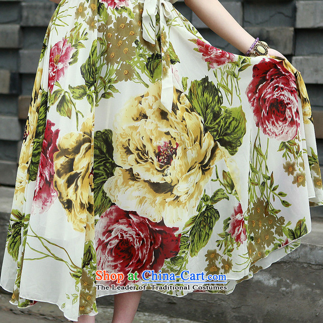The OSCE yarn covered by summer 2015 Skirt New Bohemia long skirt larger female thick mm solid color graphics thin dresses summer sin White XL Photo, prices, brand platters! The elections are supplied in the national character of distribution, so action, buy now enjoy more preferential! As soon as possible.