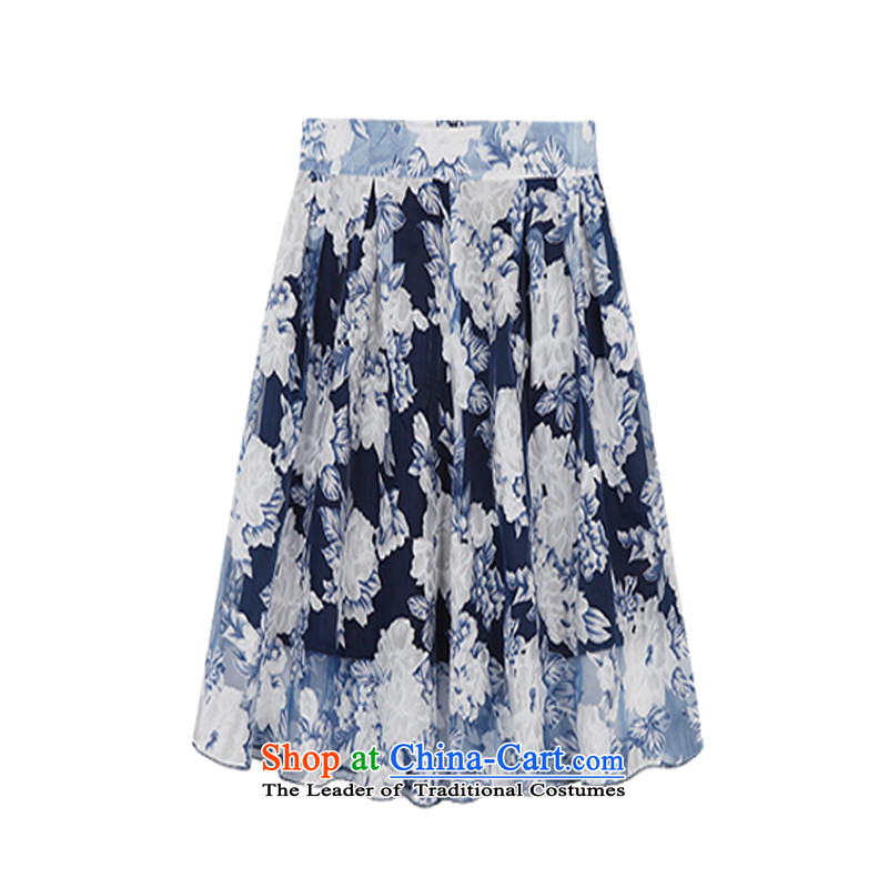 In the summer of female new park, short-sleeved T-shirt Europe chiffon large floral dresses two kits long skirt white 8083 4XL around 922.747 paragraphs 165-175 under, Park shopping on the Internet has been pressed.