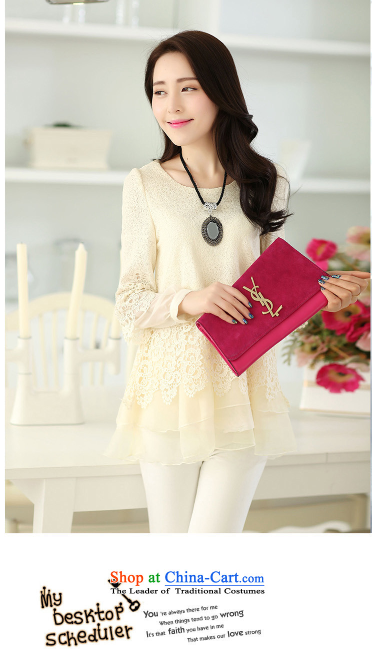 Plain clothes in long-sleeved charm long leave two chiffon lace shirt DMN15414283 shirt gray XL Photo, prices, brand platters! The elections are supplied in the national character of distribution, so action, buy now enjoy more preferential! As soon as possible.