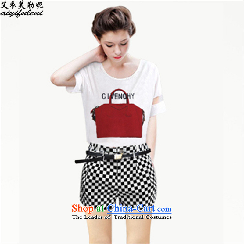Hiv Yi burfitt to 2015 Summer new liberal larger to intensify EDITION T-shirts shorts women's two kits video thin leisure wears 1177 picture color XXXL, HIV Yi burfitt be , , , shopping on the Internet