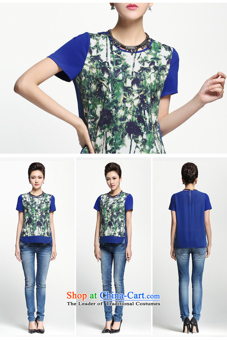 The former Yugoslavia Migdal Code women 2015 Summer new fat mm floral stitching short-sleeved T-shirt, long suit 5XL 952362351 female picture, prices, brand platters! The elections are supplied in the national character of distribution, so action, buy now enjoy more preferential! As soon as possible.
