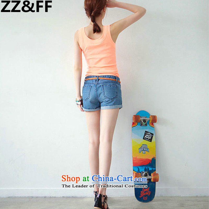 The new 2015 Zz&ff summer won 200 catties larger female thick edges jeans leisure MM shorts Hot Pants color picture XXXXXL,ZZ&FF,,, shopping on the Internet