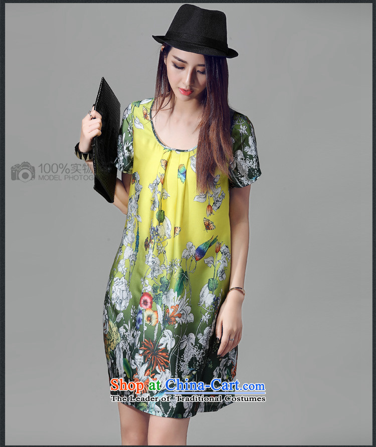 Szili Clinton thick mm summer noble stamp chiffon short-sleeved shirt skirts 2015 new thick sister relaxd stylish suit suits short skirts palace retro suit L picture, prices, brand platters! The elections are supplied in the national character of distribution, so action, buy now enjoy more preferential! As soon as possible.