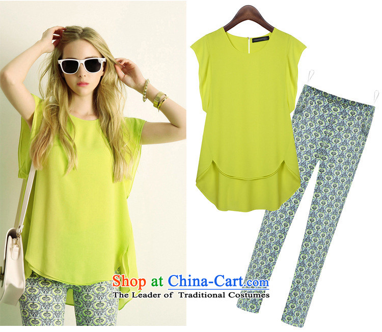 The new summer 2015 Zz&ff larger female 200 catties thick MM stylish short-sleeved shirt shorts chiffon leisure sports suits two kits shirt + shorts XXXXXL picture, prices, brand platters! The elections are supplied in the national character of distribution, so action, buy now enjoy more preferential! As soon as possible.