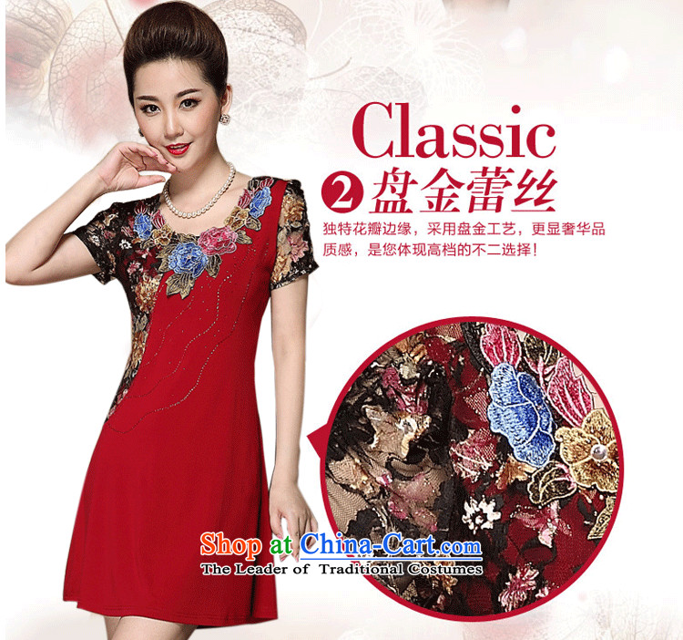 Schui Mr Rafael Hui and stylish ultra-large classic high-end female temperament Lace Embroidery stitching thin mother Load Graphics Sau San dresses high-end your wedding celebration gathering air clothing XXXXXL Blue Photo, prices, brand platters! The elections are supplied in the national character of distribution, so action, buy now enjoy more preferential! As soon as possible.