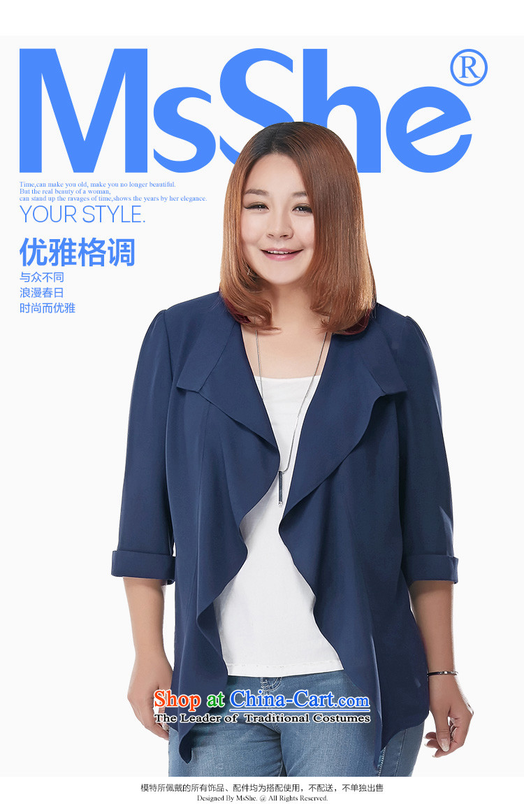 Msshe xl women 2015 new fall inside the lapel billowy flounces pure color chiffon COAT 2946 Blue 4XL Photo, prices, brand platters! The elections are supplied in the national character of distribution, so action, buy now enjoy more preferential! As soon as possible.