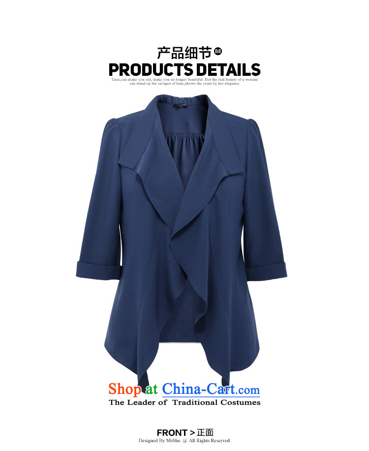Msshe xl women 2015 new fall inside the lapel billowy flounces pure color chiffon COAT 2946 Blue 4XL Photo, prices, brand platters! The elections are supplied in the national character of distribution, so action, buy now enjoy more preferential! As soon as possible.