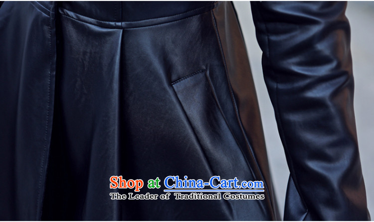 Shin Sung by 2015 to increase the number of women with thick mm autumn 200catty single row detained windbreaker. long thin leather jacket Sau San Video Coat 1462 Black Large 5XL recommendations 171-190 code catty picture, prices, brand platters! The elections are supplied in the national character of distribution, so action, buy now enjoy more preferential! As soon as possible.