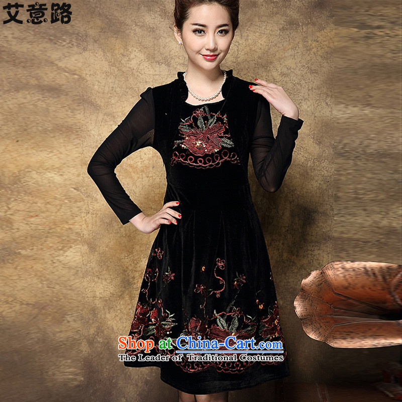To the great number of women in the autumn of my mother replacing older new embroidery dresses XXXL, RED HIV to 1992 Road , , , shopping on the Internet