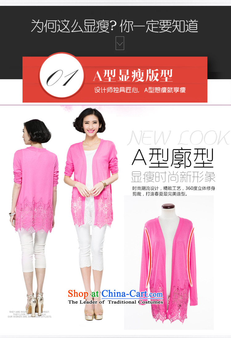 The spring and summer of 2015 mm thick new larger female mahogany and lace stitching spring and summer wild cardigan small black jacket XL pictures, prices, brand platters! The elections are supplied in the national character of distribution, so action, buy now enjoy more preferential! As soon as possible.