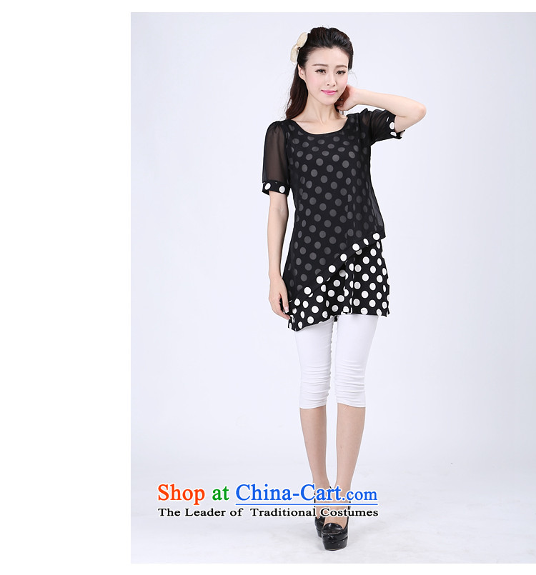 Luo Shani flower code Women's Summer Snow woven shirts thick sister intensify the overweight video thin, short-sleeved T-shirt Liberal Women 6738 2XL Photo Black, prices, brand platters! The elections are supplied in the national character of distribution, so action, buy now enjoy more preferential! As soon as possible.