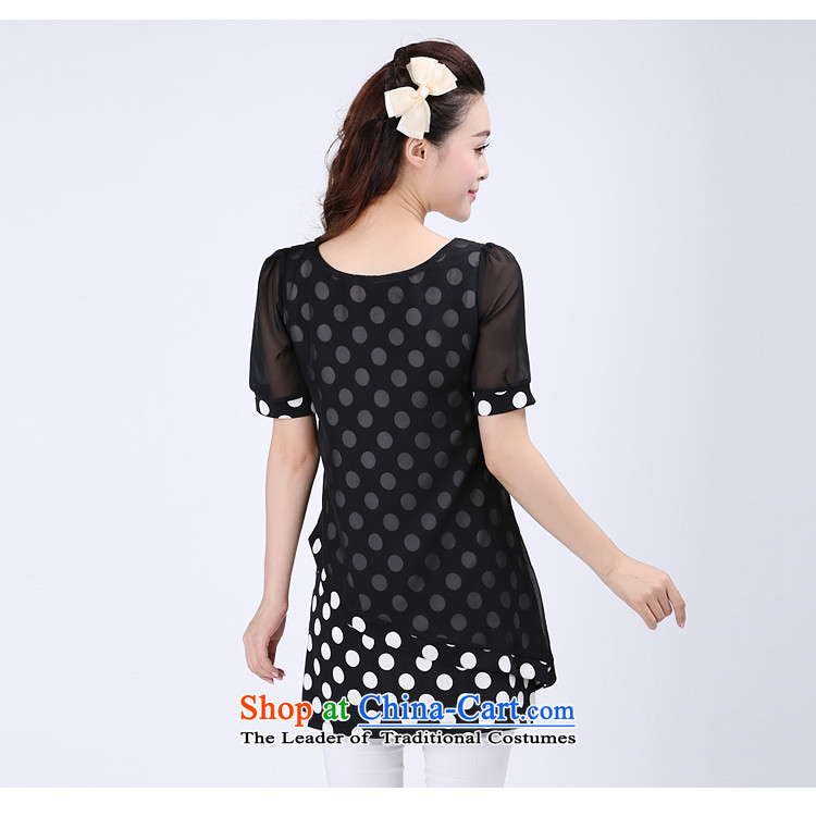 Luo Shani flower code Women's Summer Snow woven shirts thick sister intensify the overweight video thin, short-sleeved T-shirt Liberal Women 6738 2XL Photo Black, prices, brand platters! The elections are supplied in the national character of distribution, so action, buy now enjoy more preferential! As soon as possible.