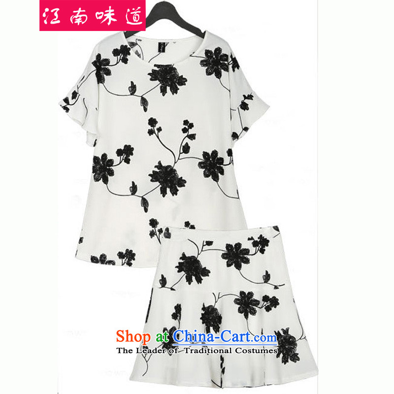 The new Europe and the taste of Gangnam large decorated in video thin female loose Kit 2015 Spring XL Short Package?579?white -JM579 female 3XL recommendations 140-160 characters catty