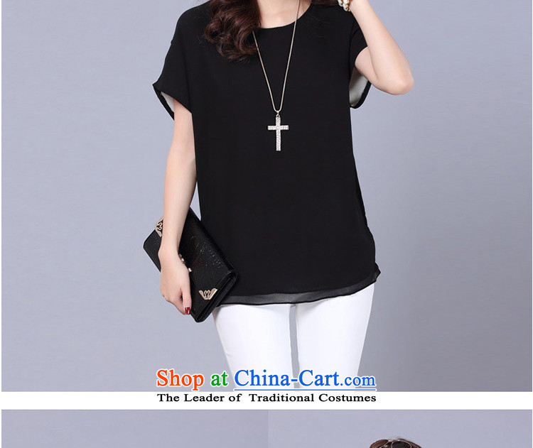The lymalon lehmann thick, Hin thin 2015 Summer new Korean version of large numbers of ladies loose video thin chiffon shirt short-sleeved T-shirt 9005 Black XXL picture, prices, brand platters! The elections are supplied in the national character of distribution, so action, buy now enjoy more preferential! As soon as possible.