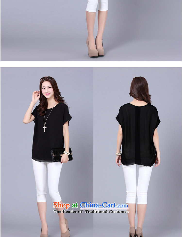 The lymalon lehmann thick, Hin thin 2015 Summer new Korean version of large numbers of ladies loose video thin chiffon shirt short-sleeved T-shirt 9005 Black XXL picture, prices, brand platters! The elections are supplied in the national character of distribution, so action, buy now enjoy more preferential! As soon as possible.