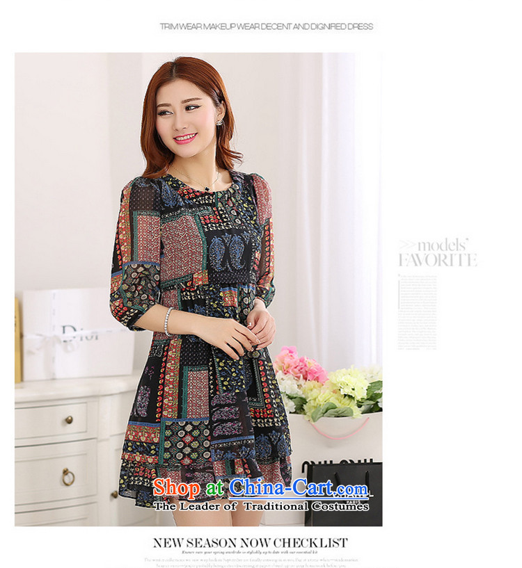 The lymalon lehmann thick, Hin thin 2015 autumn large Korean female double petticoats skirts long seven-sleeved dresses 1192 dark blue L picture, prices, brand platters! The elections are supplied in the national character of distribution, so action, buy now enjoy more preferential! As soon as possible.