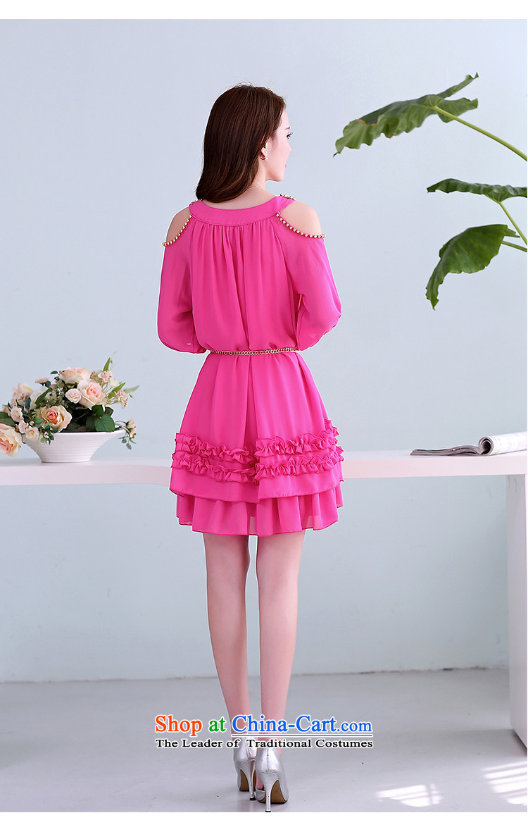 The OSCE yarn Korean covered by large women shoulders relaxd chiffon dresses pregnant woman summer thick MM skirts 2015 Summer New Red M picture, prices, brand platters! The elections are supplied in the national character of distribution, so action, buy now enjoy more preferential! As soon as possible.