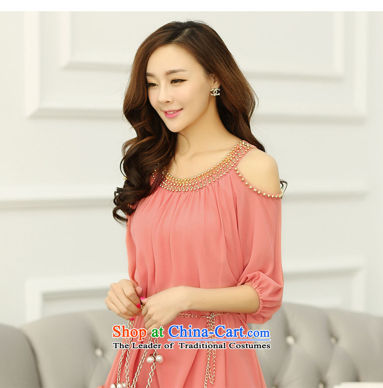 The OSCE yarn Korean covered by large women shoulders relaxd chiffon dresses pregnant woman summer thick MM skirts 2015 Summer New Red M picture, prices, brand platters! The elections are supplied in the national character of distribution, so action, buy now enjoy more preferential! As soon as possible.