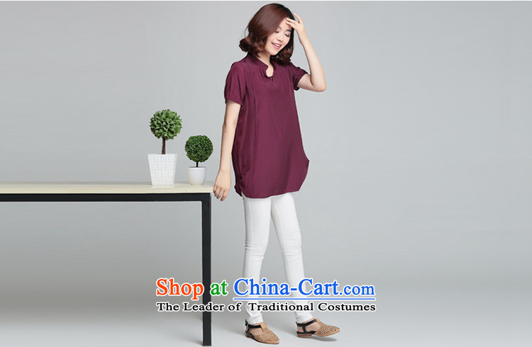 The 2015 summer of sin also new Korean female xl loose Short Sleeve V-Neck Sweater chiffon female wine red 2XL Photo, prices, brand platters! The elections are supplied in the national character of distribution, so action, buy now enjoy more preferential! As soon as possible.
