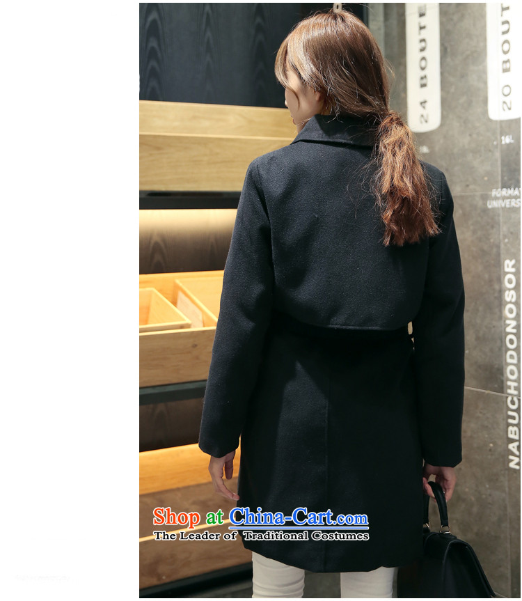 The Dumping e 2015 Autumn replacing New Sau San video in the tether strap thin long hair? a jacket coat female 665 Black  S picture, prices, brand platters! The elections are supplied in the national character of distribution, so action, buy now enjoy more preferential! As soon as possible.