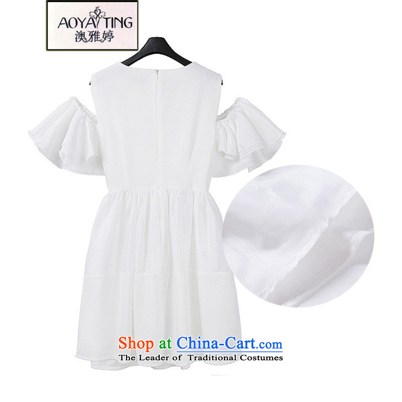 O Ya-ting 2015 new to increase women's summer code thick mm video thin shoulders dresses female white 3XL 145-165 recommends that you, O Jacob aoyating Ting () , , , shopping on the Internet