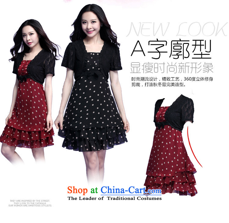 In the summer of 2015, New xl female dot chiffon lace leave two garment thick mm sweet temperament bon bon skirt lady layers of cake skirt black large XL 120-140 catty picture, prices, brand platters! The elections are supplied in the national character of distribution, so action, buy now enjoy more preferential! As soon as possible.