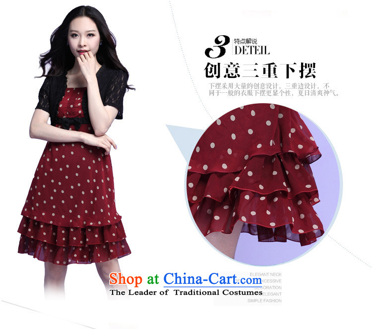 In the summer of 2015, New xl female dot chiffon lace leave two garment thick mm sweet temperament bon bon skirt lady layers of cake skirt black large XL 120-140 catty picture, prices, brand platters! The elections are supplied in the national character of distribution, so action, buy now enjoy more preferential! As soon as possible.