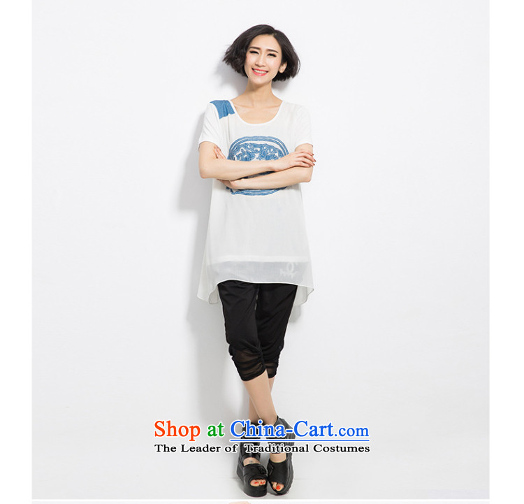 The Eternal Soo-To increase the number of women on the video thin tee thick mm2015 summer new products thick sister loose washing jean pattern leisure T-shirt 3XL white picture, prices, brand platters! The elections are supplied in the national character of distribution, so action, buy now enjoy more preferential! As soon as possible.
